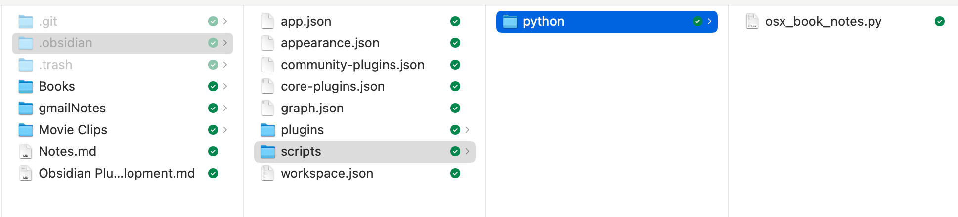 obsidian-python-file-location